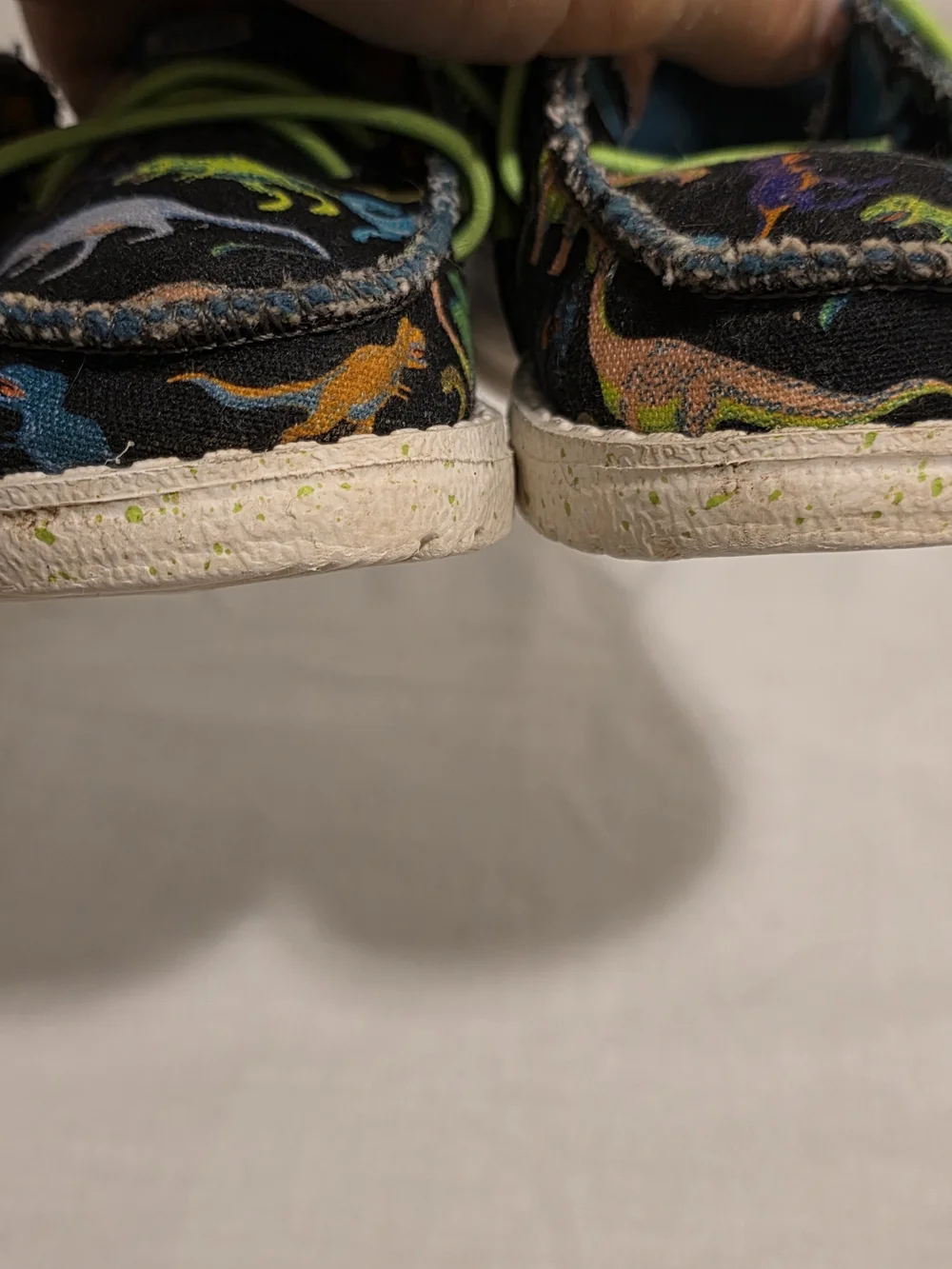 Hey Dude Kids Dinosaur Shoes Size 7 Gently Loved Slip On Comfy Preppy Playtime